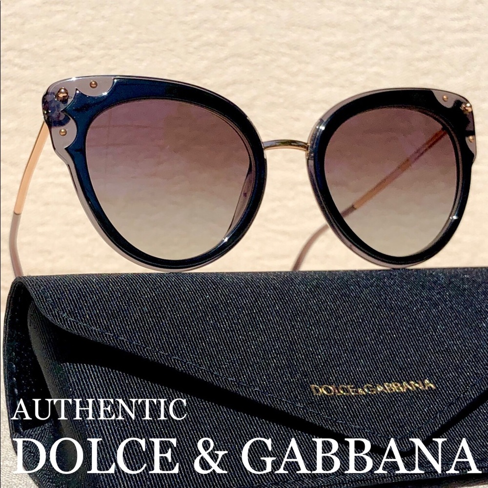 DOLCE & GABBANA 51mm cat eye sunglasses black